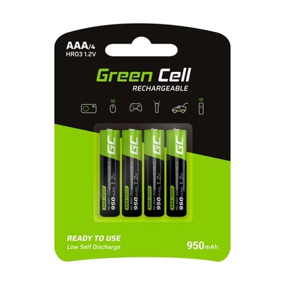 Green Cell 4x Batterie AAA HR03 950mAh
