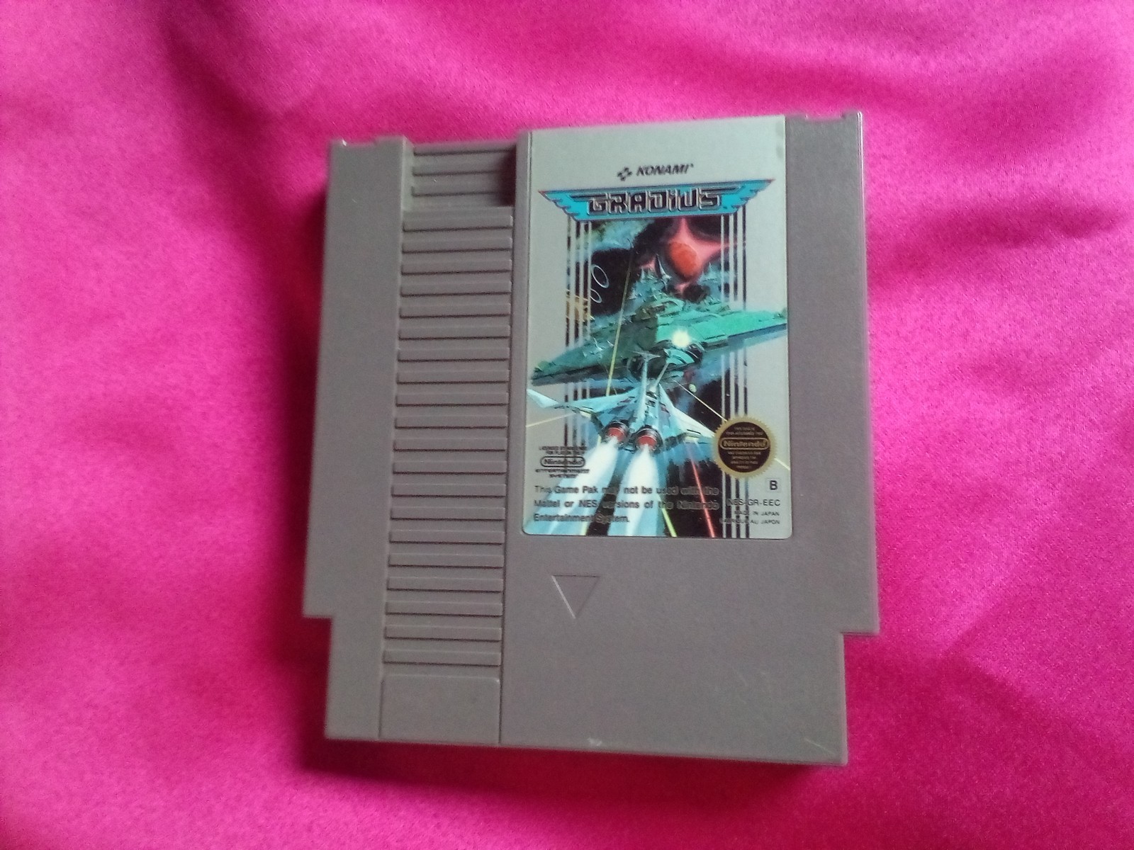 GRADIUS JEU CONSOLE NINTENDO NES KONAMI CARTOUCHE LOOSE 1991 PAL EEC