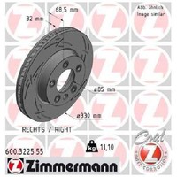 2X Bremsscheibe FüR VW Touareg 7L 7P 4.9 6.0 02 Bis 18 Zimmermann Cnrb BWF