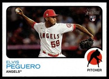 2022 Topps Heritage High Number Elvis Peguero Rookie Angels #554