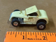 Aurora Model Motoring AFX Yellow Hot Rod Roadster Slot Car Racetrack Racing