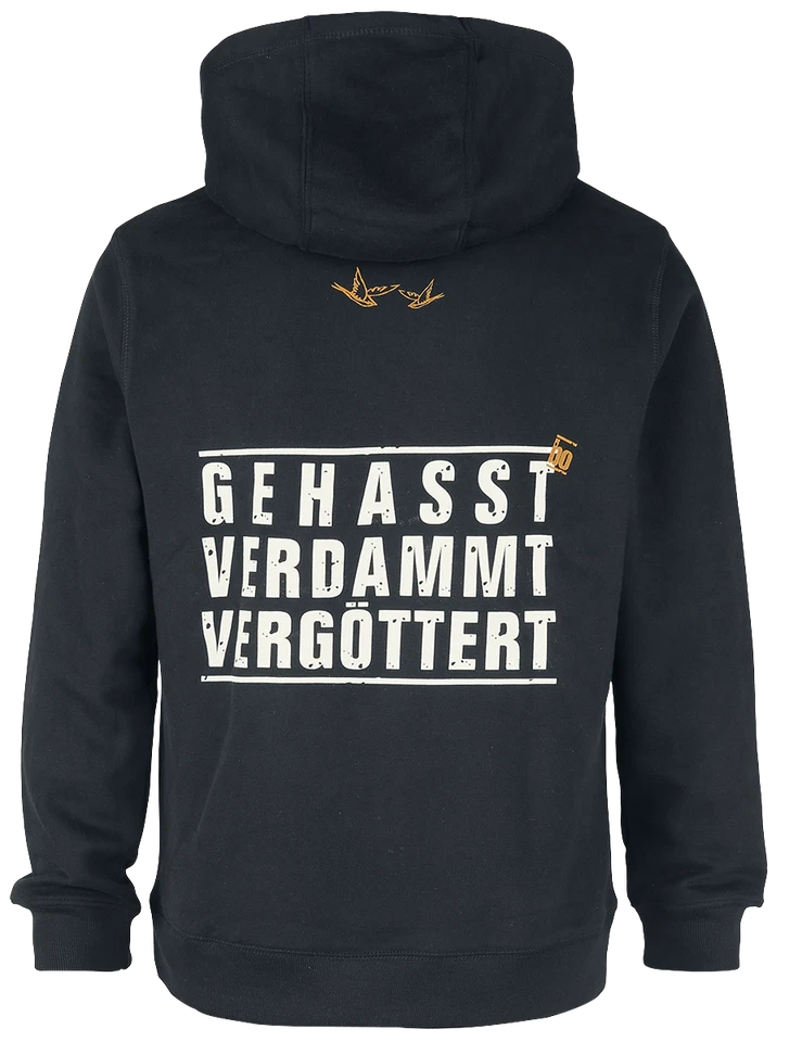 Böhse Onkelz Kapuzenpullover Herren Gehasst, Verdammt, Vergöttert schwarz - Bild 2 von 4