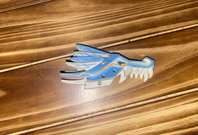 Lego Part 93070pb01 Dragon Head Ninjago Jaw Upper 2521 Ice Dragon Battle