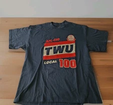 "Stand As 1" TWU Transport Workers Union Local 100 AFL-CIO Labor Union XL Shirt