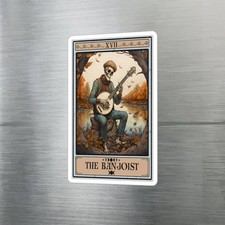Banjo Stickers - Waterproof Vinyl Tarot Card Sticker for Banjo Players