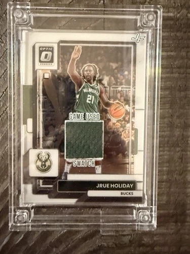 2022-23 Jrue Holiday Jersey Fusion Game Worn Swatch 2021 Bucks #91