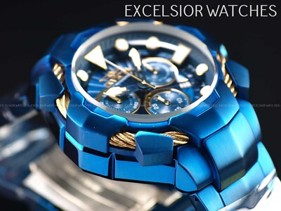 Chronograph Orologi Invicta Invicta Men's Bolt 52mm Blue Dial