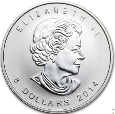 2014 Royal Canadian Mint (RCM) Canada Arctic Fox 1.5 oz Silver