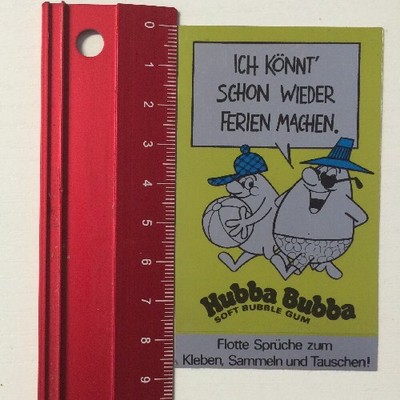 Aufkleber/Sticker: Hubba Bubba Soft Bubble Gum-Ich Könnt Ferien Machen(08051634)