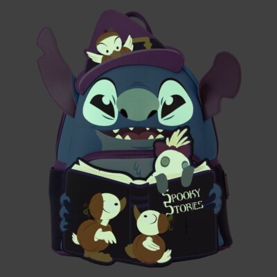 Loungefly Stitch Exclusive Spooky Stories Halloween Glow  display picture 3