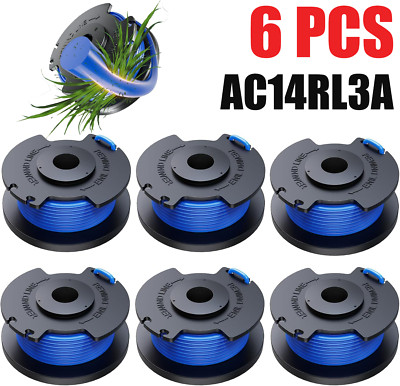 6/12Pack For Ryobi One+ AC14RL3A .065 Line and Spool for Ryobi 18/24/40V Trimmer