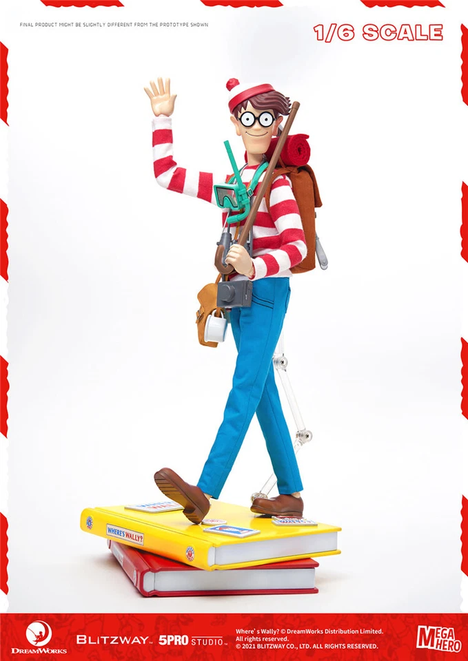 Instock Blitzway 5pro-Mg-20301 1/6 ¿Dónde está Wally? Figura de acción nueva Foto 2 de 4
