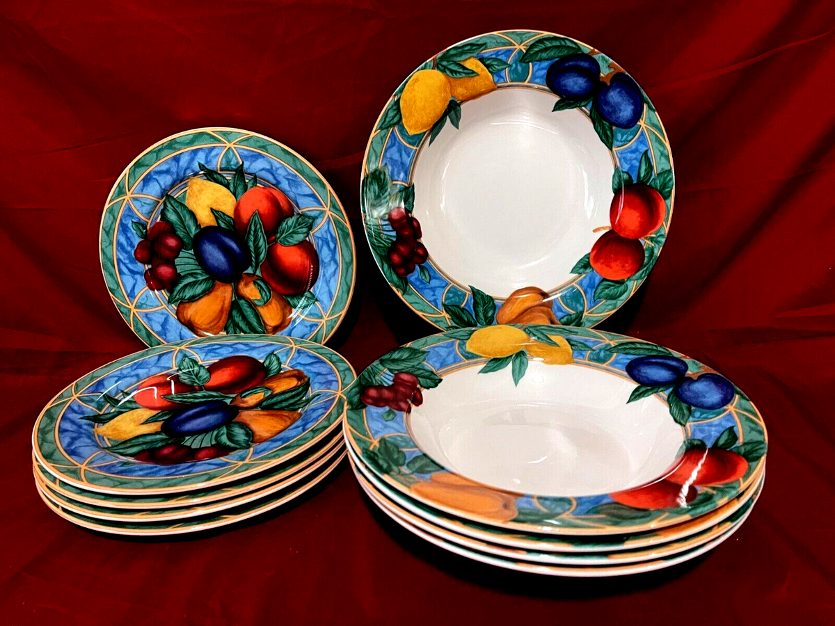 Victoria Beale Casual Forbidden Fruit Set Of 5 Each Salad Plates