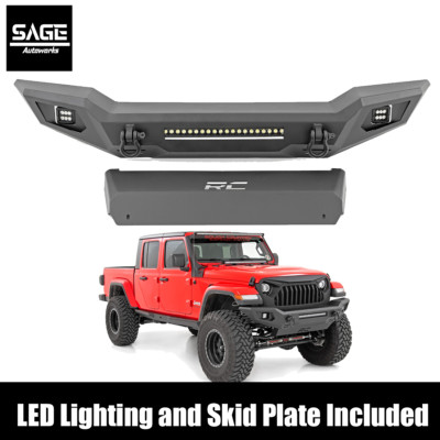 Front Bumper For 2007-2023 Jeep Wrangler and Gladiator (JK, JL, & JT)