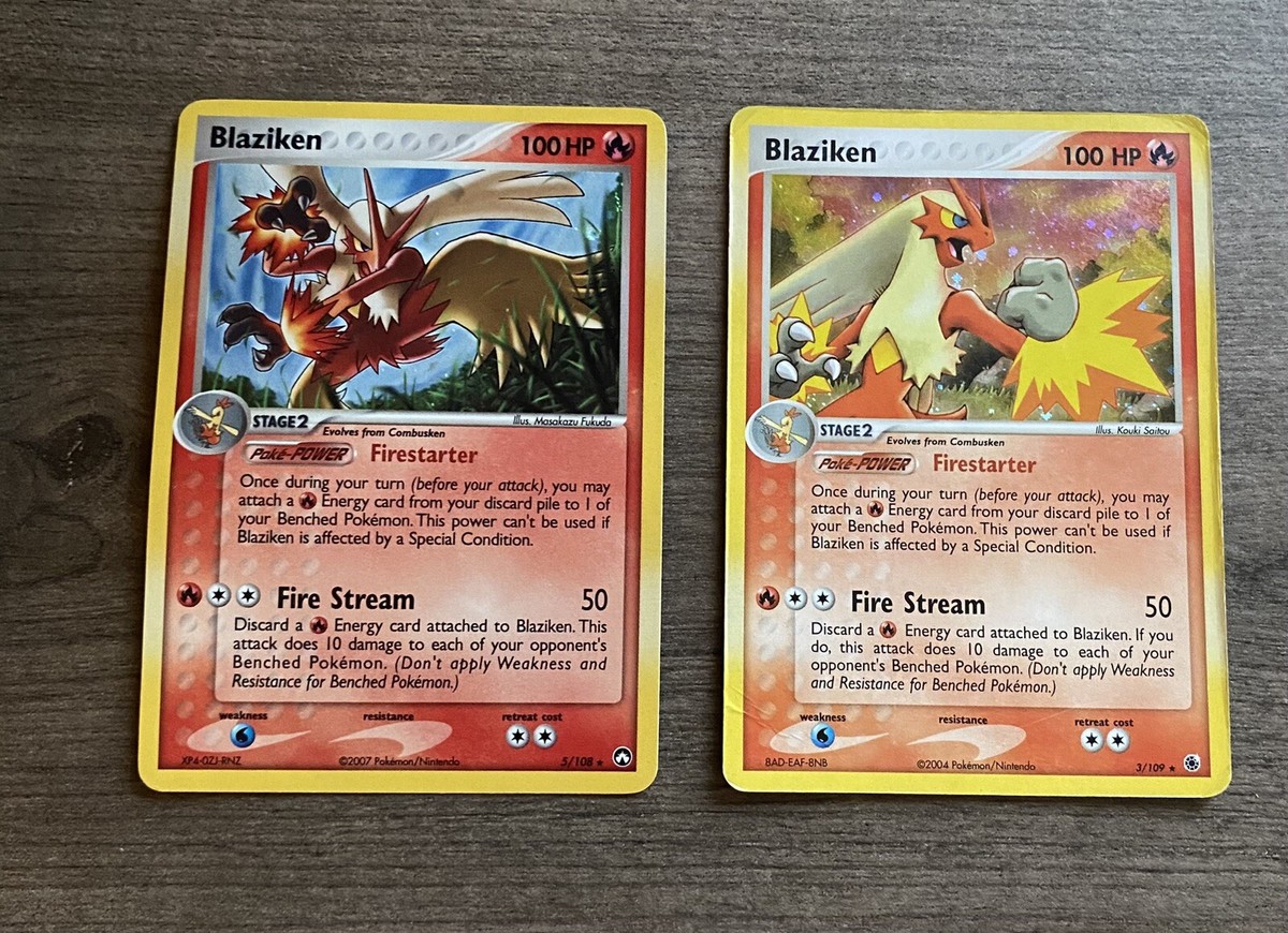 Lot Of 2 Blaziken Pokémon Cards 3/109 & 5/108 | eBay