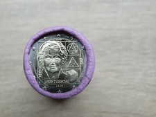 Italy 2020 year UNC coin 2 euro x 25 pcs one roll  Maria Montessori