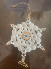 LENOX Annual GEMMED SNOWFLAKE Ornament,  2005  In Excellent Pre-Owned Cond.