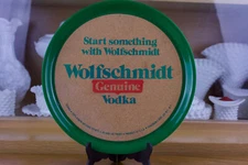 Plastic & Cork 11" Tray Wolfschmidt Genuine Vodka EUC