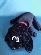 VTG 1985 Pound Puppy Large Rare Black 18  Stuffed Plush Dog w/ Floppy Ears