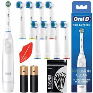 Oral-B Pro Batería Potencia Limpieza de Precisión Dientes │ Con 2 X Aa │ Blanco