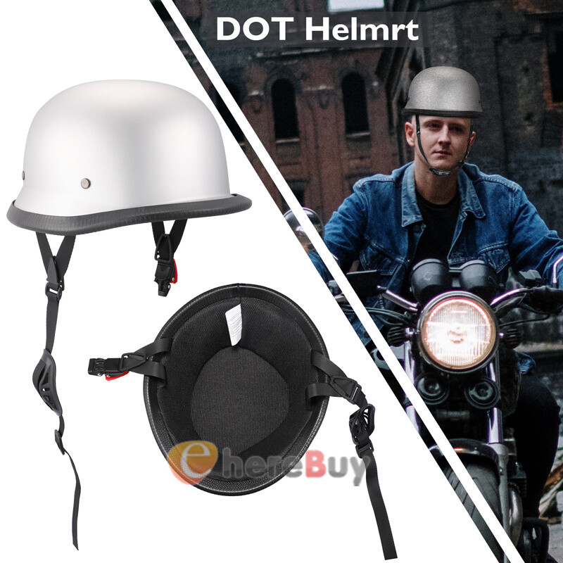 Lightest Motorcycle FLAT DOT Beanie Helmets Half Helmet Cap Skid