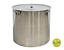 Commercial Stock Pot 422 QT Large Cooking Sauce Pot With Lid Elite Kitchen