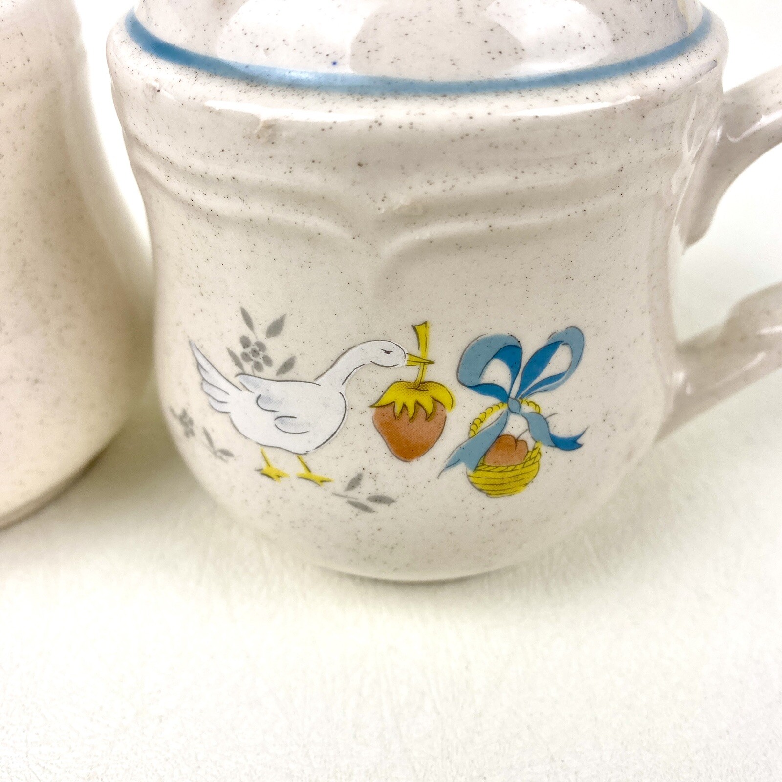 International Tableworks MARMALADE GEESE Salt Pepper Shakers VTG Cottage Core