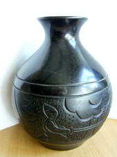 Skandinavien einzigartige Keramik ( Steingut ? ) Vase H - 22cm 