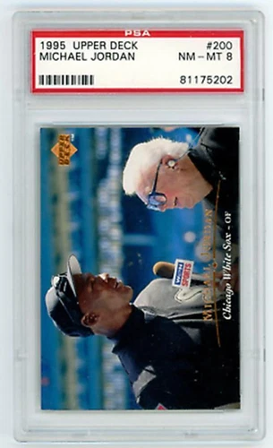 Michael Jordan 1995 Upper Deck # 200 PSA 8 Chicago White Sox