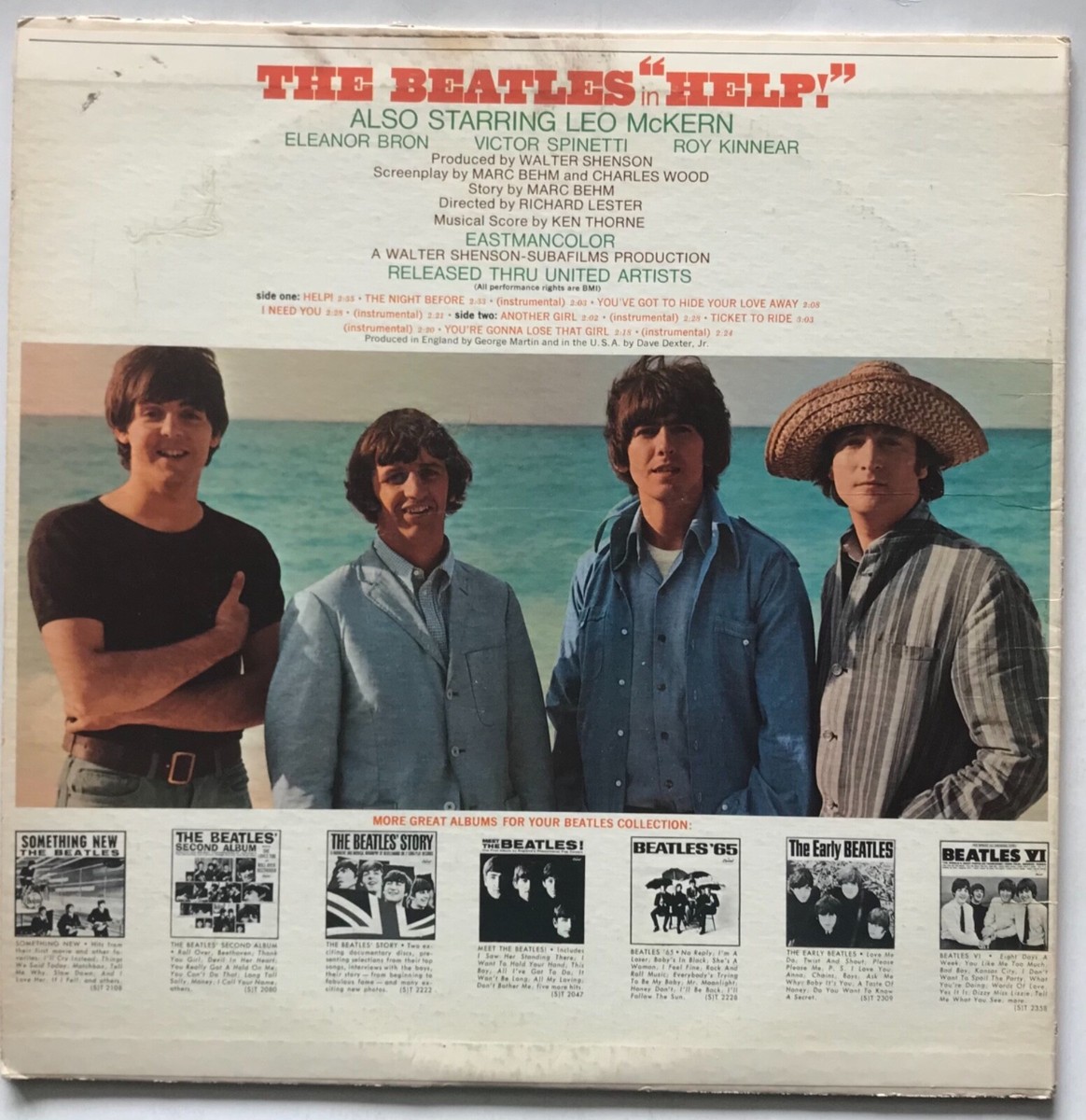 The Beatles - HELP! - 1965 - Vinyl Record LP Gatefold - FIRST