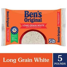Enriched Long Grain White Rice Parboiled Rice 5 LB Bag by BEN'S ORIGINAL