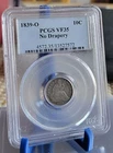 1839 O SEATED LIBERTY DIME  No Drapery  PCGS VF 35