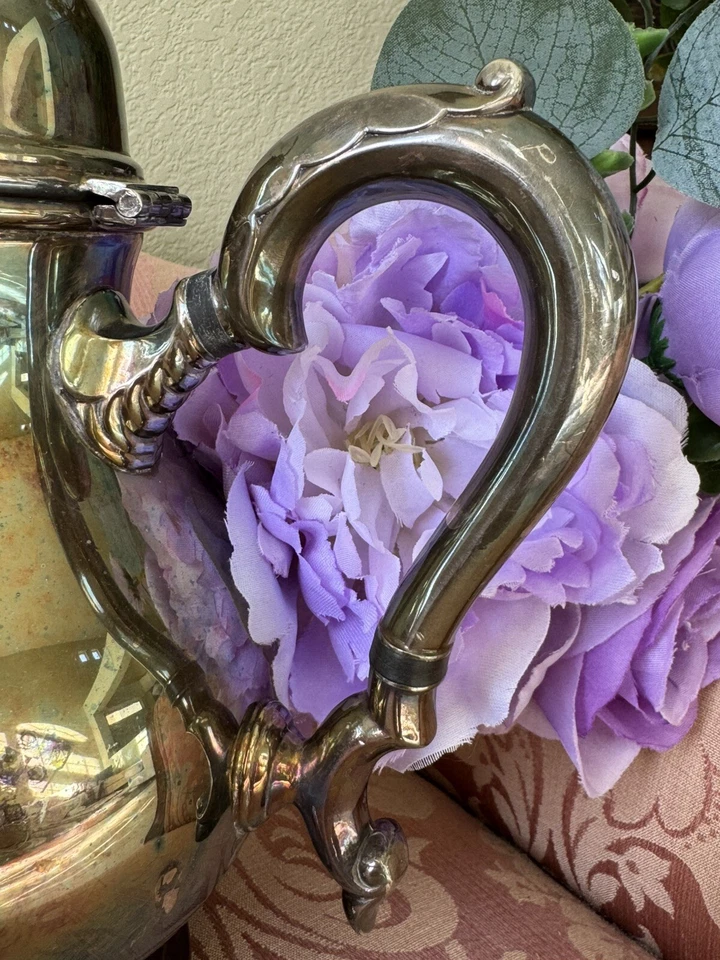 Посеребренный кофейник Georgina Castle (1402) International Silver Co. винтажный - Изображение 2 из 4