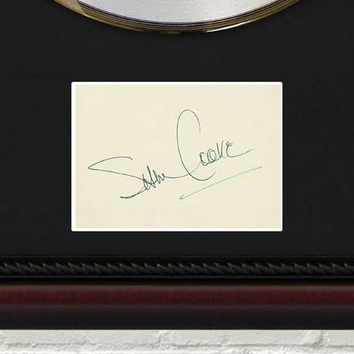 Sam Cooke - A Change Is Gonna Come Gold LP Record Framed Signature Display - Picture 3 of 3