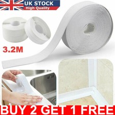 Waterproof Kitchen Bathroom Adhesive PVC Sealing Tape Sink Caulk Strip Corner UK
