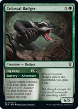 Baldur's Gate - Colossal Badger // Dig Deep - Foil
