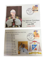 (900) 9-5-2025 - Rome - Vatican Conclave elect new pope Leo XIV (D) 2 covers