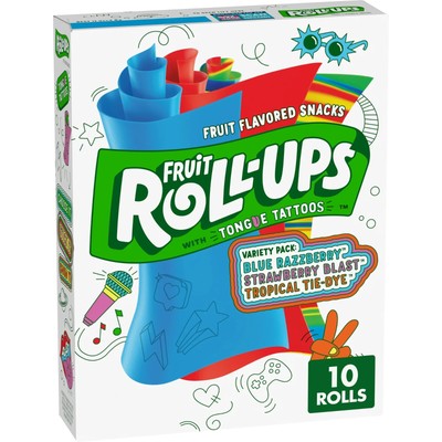 (5 boxes) Fruit Roll-Ups Fruit Flavored Snacks, Variety Pack, Pouches, 10 ct