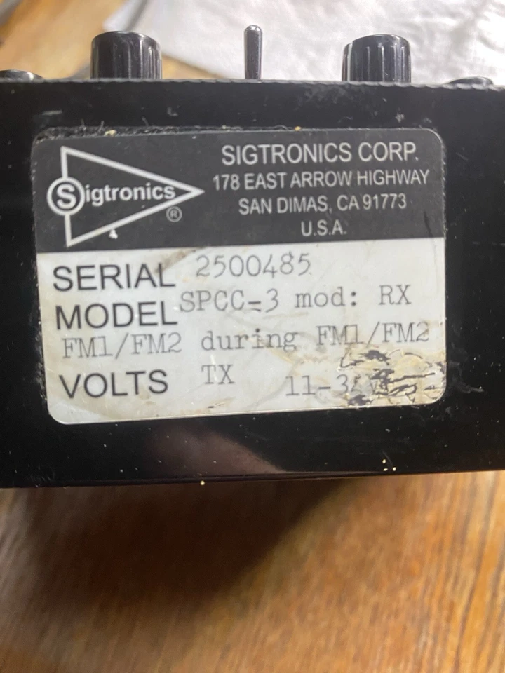 Sistema de comunicación de aeronaves Sigtronics SPCC-3 Foto 3 de 4