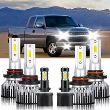 LED Headlight Bulbs Fog Light 6000K kit For Chevrolet Suburban 1500 2000-2006