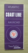 ACL ATLANTIC COAST LINE  Public Timetable: 10/25/59 System