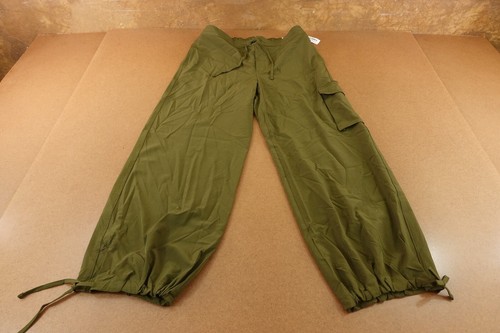 Old Navy Womens Medium Green High-Waisted StretchTech Wide-Leg Cargo Pants NWT - 第 1/10 張圖片