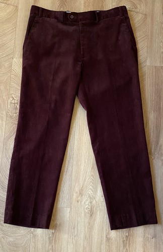 BNWT James Pringle Wine Corduroy Flat 