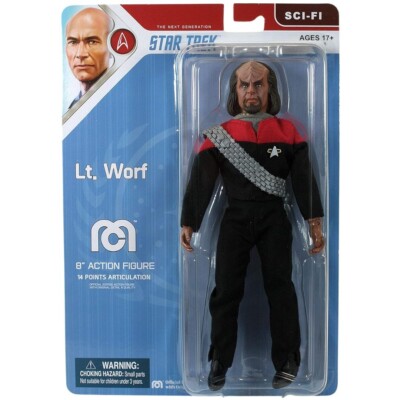 Mego Star Trek The Next Generation Lt. Commander Worf 8'' Actionfigur