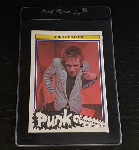 Johnny Rotten Rookie Card 1977 Monty Gum Punk The New Wave Card Sex Pistols EX B