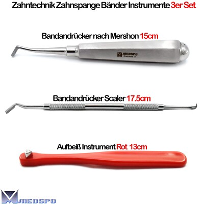 Bandandrücker Scaler Band Pusher Sonde Zahntechnik Mershon Elevator Bandsetzer