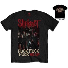 Official Slipknot T Shirt F*ck Me Up Mens Black Classic Rock Metal Tee Merch NEW