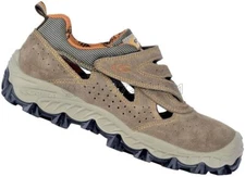 MENS LEATHER WORK SAFETY SHOES SANDALS FIBERGLASS TOE CAP COFRA NEW BENGALA