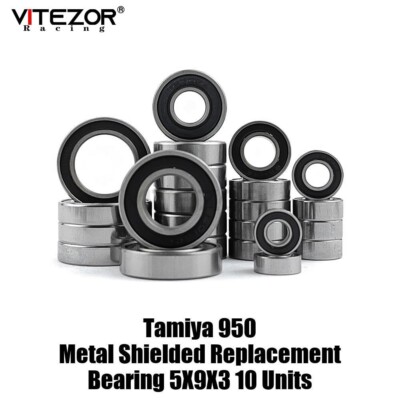 FastEddy Bearings 5x9x3mm Metal Shielded – 10-Pack Replacement For Tamiya 950 (RC Cars, Robotics, Hobby Use) - View #5