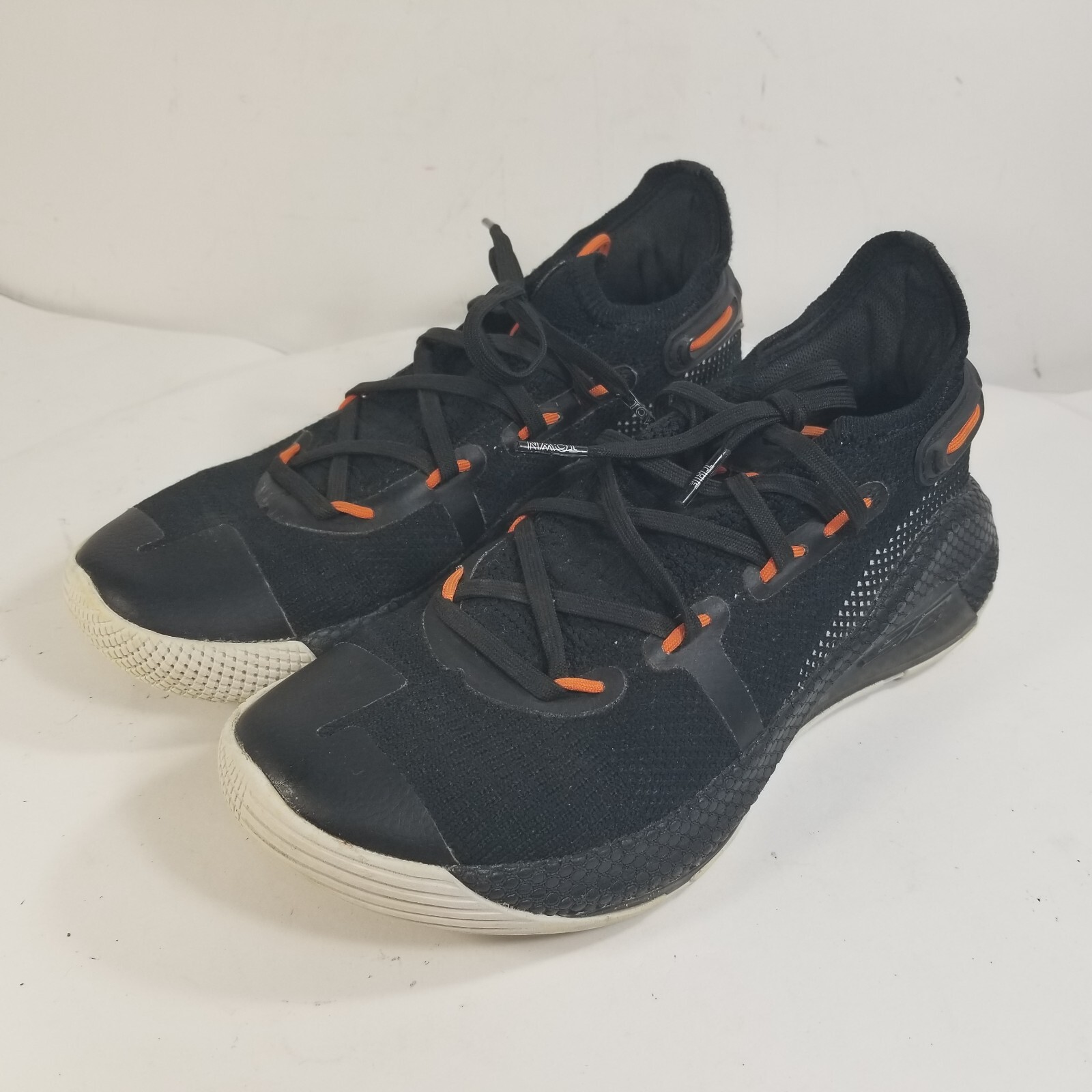 Under Armour Curry 6 GS Oakland Sideshow Black Orange Boys Size 5Y 3020415-003